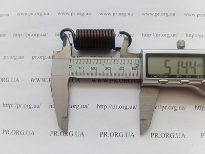 Пружина растяжения 2,2 х 16,2 х 51,5 (Артикул: R7768)