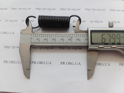 Пружина растяжения 2 х 16 х 68 (Артикул: R7778)