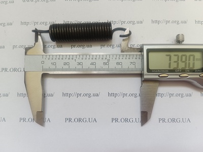Пружина растяжения 1,8 х 13,8 х 74 (Артикул: R7784)