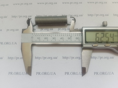 Пружина растяжения 1,5 х 12 х 62,5 (Артикул: R7791)