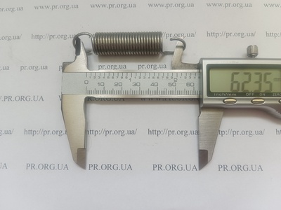 Пружина растяжения 1,5 х 13 х 62,5 (Артикул: R7792)
