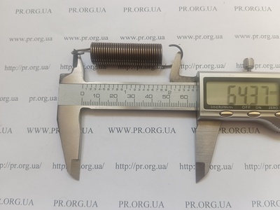 Пружина растяжения 1,2 х 13 х 64 (Артикул: R7822)