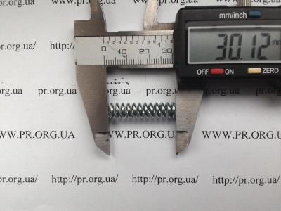 Пружина сжатия 1,5 х 7,5 х 30 (Артикул: S1249)