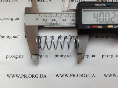 Пружина стиснення 1 х 14,3 х 40 (Артикул: S2070)