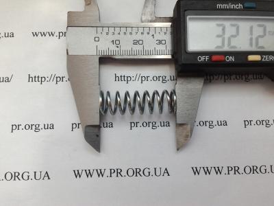 Пружина стиснення 1,2 х 10,2 х 32 (Артикул: S2298)