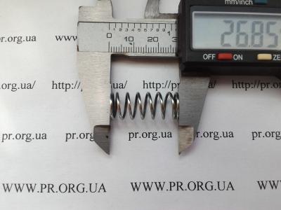 Пружина стиснення 1 х 10,8 х 27 (Артикул: S2324)