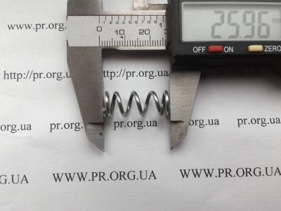 Пружина стиснення 1,5 х 10 х 26 (Артикул: S2355)