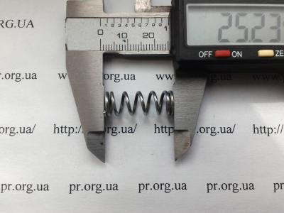 Пружина сжатия 1,2 х 9,2 х 25 (Артикул: S2362)