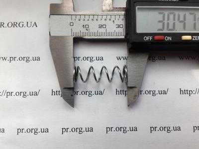 Пружина стиснення 1 х 9,6 х 30,5 (Артикул: S2363)
