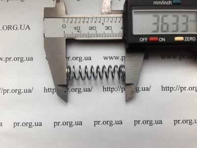 Пружина стиснення 1 х 9,5 х 36 (Артикул: S2364)