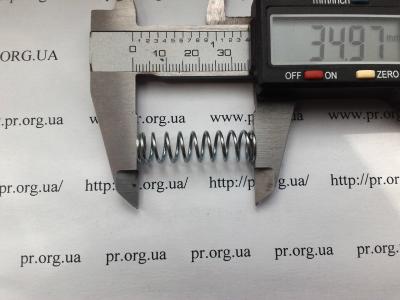 Пружина сжатия 1 х 9,5 х 35 (Артикул: S2365)