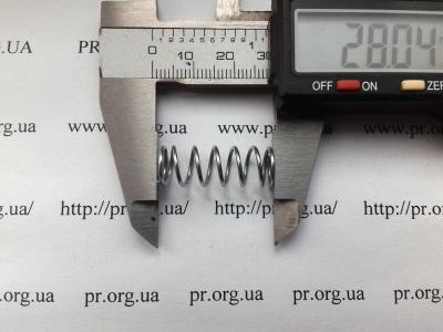 Пружина стиснення 1 х 9,6 х 28 (Артикул: S2369)