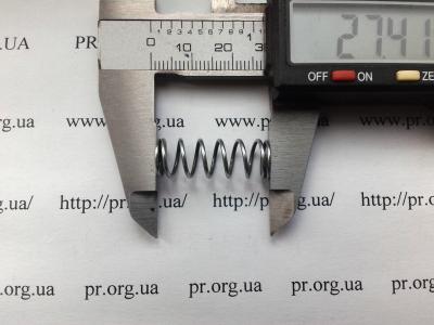 Пружина стиснення 1 х 9,6 х 27,5 (Артикул: S2370)
