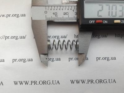 Пружина стиснення 1 х 9,6 х 27 (Артикул: S2371)
