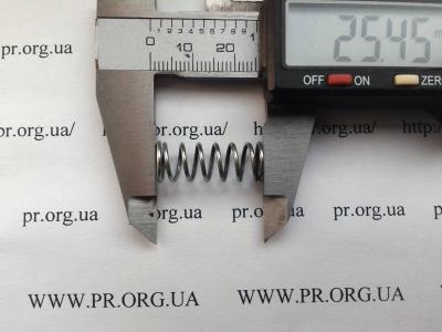 Пружина стиснення 1 х 9,5 х 25,5 (Артикул: S2372)
