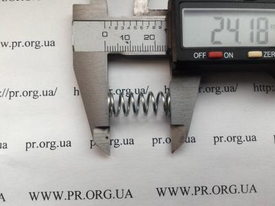 Пружина сжатия 1 х 9,8 х 24 (Артикул: S2373)