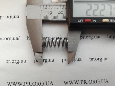 Пружина сжатия 1 х 9,4 х 22 (Артикул: S2376)