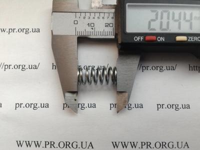 Пружина стиснення 1 х 9,6 х 20,5 (Артикул: S2377)