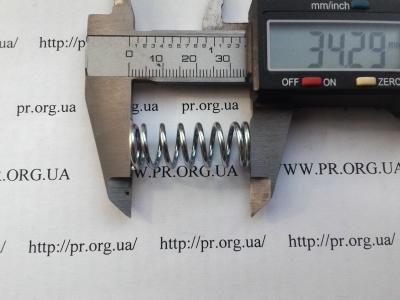 Пружина стиснення 1,5 х 13 х 34 (Артикул: S2395)