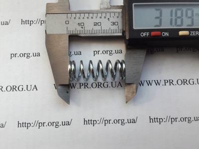 Пружина сжатия 1,5 х 12 х 32 (Артикул: S2399)