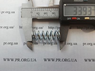 Пружина сжатия 1,5 х 12 х 34 (Артикул: S2401)