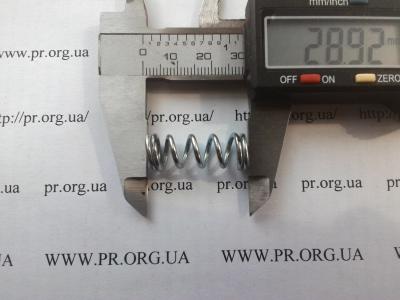 Пружина стиснення 1,5 х 10 х 29 (Артикул: S2405)