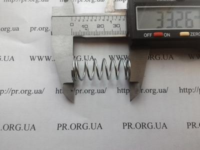 Пружина стиснення 1 х 13 х 33 (Артикул: S2411)