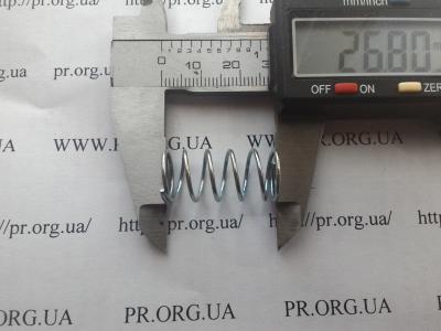 Пружина стиснення 1 х 12,8 х 27 (Артикул: S2413)