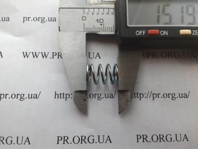 Пружина стиснення 1 х 10,2 х 15 (Артикул: S2420)