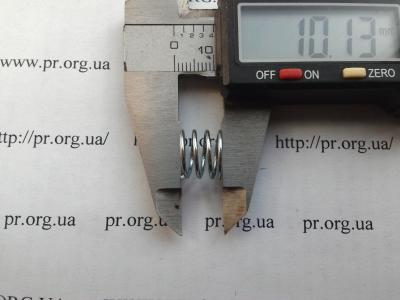 Пружина стиснення 1 х 12 х 10 (Артикул: S2421)