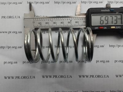 Пружина сжатия 3 х 40,5 х 69,5 (Артикул: S2482)
