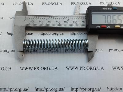 Пружина стиснення 1,5 х 11,7 х 70,5 (Артикул: S2565)