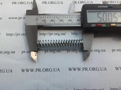 Пружина стиснення 1,4 х 9 х 50 (Артикул: S2574)
