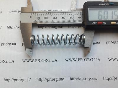 Пружина стиснення 1,5 х 12,4 х 60 (Артикул: S2581)