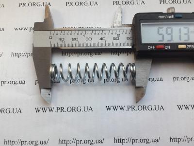 Пружина стиснення 1,5 х 12,3 х 59 (Артикул: S2582)