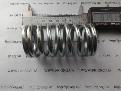 Пружина стиснення 5 х 40,5 х 82 (Артикул: S2639)