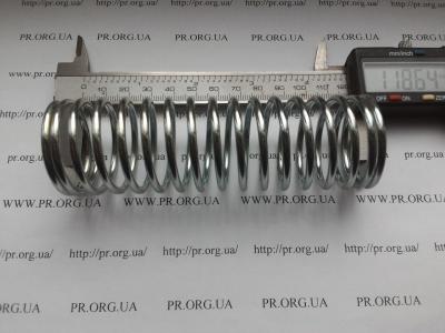 Пружина сжатия 3 х 37 х 118,5 (Артикул: S2663)