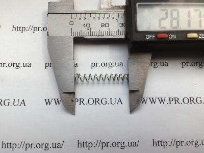 Пружина стиснення 0,6 х 4,3 х 28 (Артикул: S2704)