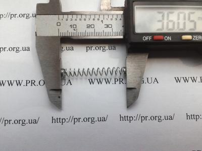 Пружина сжатия 0,5 х 4,9 х 36 (Артикул: S2713)