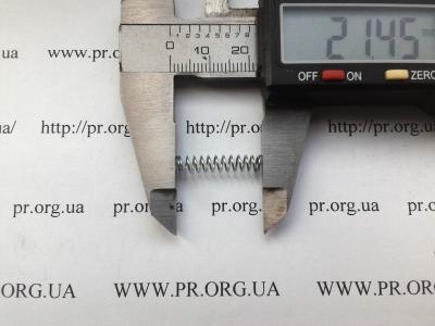 Пружина стиснення 0,5 х 4,6 х 21,5 (Артикул: S2722)