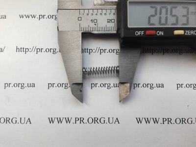 Пружина стиснення 0,5 х 5 х 20,5 (Артикул: S2728)