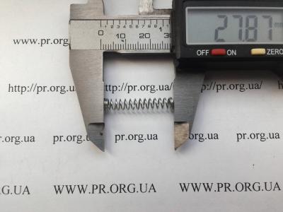 Пружина стиснення 0,5 х 5 х 28 (Артикул: S2731)