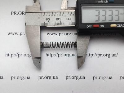 Пружина сжатия 0,6 х 6,2 х 33 (Артикул: S2744)