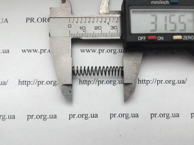 Пружина сжатия 0,6 х 6,2 х 31,5 (Артикул: S2745)