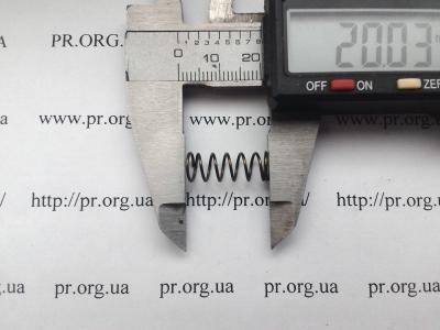 Пружина стиснення 0,7 х 7,2 х 20 (Артикул: S2746)