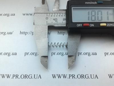 Пружина стиснення 0,5 х 5 х 18 (Артикул: S2787)
