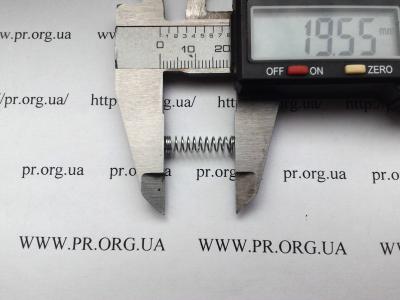 Пружина стиснення 0,5 х 4,9 х 19,5 (Артикул: S2795)
