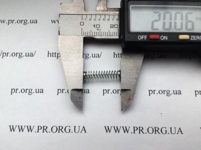 Пружина стиснення 0,5 х 4,9 х 20 (Артикул: S2797)