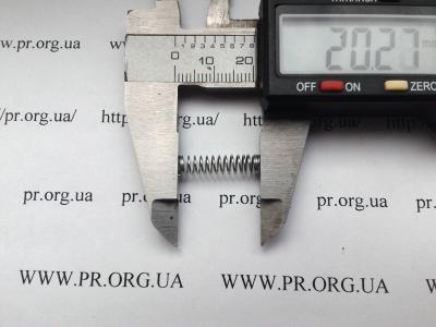 Пружина стиснення 0,5 х 5 х 20,2 (Артикул: S2798)