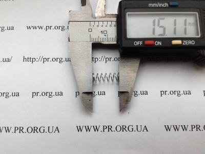 Пружина стиснення 0,4 х 5,4 х 15 (Артикул: S2816)